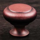 RK International [CK-91-DC] Hollow Brass Cabinet Knob - Hollow Two-Step - Distressed Copper Finish - 1 1/4&quot; Dia.