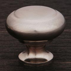 RK International [CK-91-P] Hollow Brass Cabinet Knob - Hollow Two-Step - Satin Nickel Finish - 1 1/4" Dia.