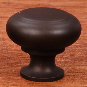RK International [CK-91-RB] Solid Brass Cabinet Knob - Hollow Two-Step - Oil Rubbed Bronze Finish - 1 1/4" Dia.