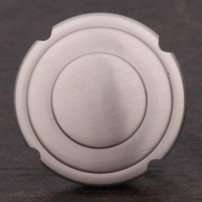 RK International [CK-9301-P] Solid Brass Cabinet Knob - Small Truncated Edge - Pewter Finish - 1 1/4" Dia.