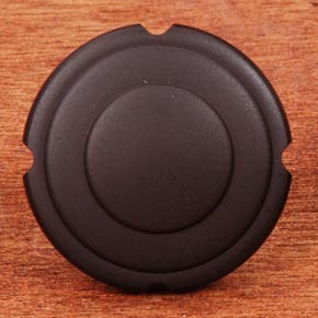RK International [CK-9301-RB] Solid Brass Cabinet Knob - Small Truncated Edge - Oil Rubbed Bronze Finish - 1 1/4" Dia.