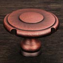 RK International [CK-9302-DC] Solid Brass Cabinet Knob - Large Truncated Edge - Distressed Copper Finish - 1 1/2" Dia.