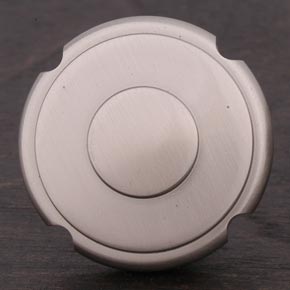 RK International [CK-9302-P] Solid Brass Cabinet Knob - Large Truncated Edge - Pewter Finish - 1 1/2" Dia.