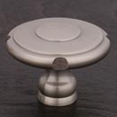 RK International [CK-9302-P] Solid Brass Cabinet Knob - Large Truncated Edge - Satin Nickel Finish - 1 1/2" Dia.