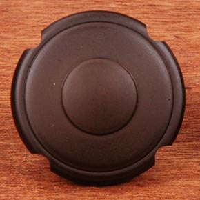 RK International [CK-9302-RB] Solid Brass Cabinet Knob - Large Truncated Edge - Oil Rubbed Bronze Finish - 1 1/2" Dia.