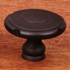 RK International [CK-9302-RB] Solid Brass Cabinet Knob - Large Truncated Edge - Oil Rubbed Bronze Finish - 1 1/2" Dia.