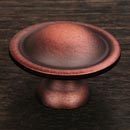 RK International [CK-9304-DC] Solid Brass Cabinet Knob - Large Smooth Dome - Distressed Copper Finish - 1 1/2" Dia.
