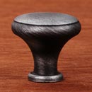 RK International [CK-9305-DN] Solid Brass Cabinet Knob - Solid w/ Flat Edge - Distressed Nickel Finish - 1 1/4&quot; Dia.