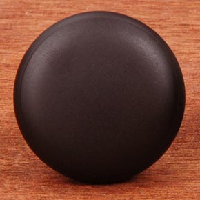 RK International [CK-9305-RB] Solid Brass Cabinet Knob - Solid w/ Flat Edge - Oil Rubbed Bronze Finish - 1 1/4" Dia.
