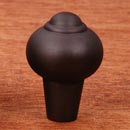 RK International [CK-9306-RB] Solid Brass Cabinet Knob - Solid Round w/ Tip - Oil Rubbed Bronze Finish - 1" Dia.