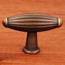 RK International [CK-9309-AE] Solid Brass Cabinet Knob - Large Indian Drum - Antique English Finish - 2 1/4&quot; L