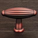 RK International [CK-9309-DC] Solid Brass Cabinet Knob - Large Indian Drum - Distressed Copper Finish - 2 1/4&quot; L