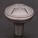 RK International [CK-9314-P] Solid Brass Cabinet Knob - Solid Four Petal - Satin Nickel Finish - 1 1/4" Dia.