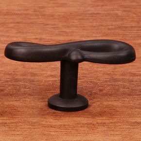 RK International [CK-9317-RB] Solid Brass Cabinet Knob - Butterfly Pretzel - Oil Rubbed Bronze Finish - 2 1/8" L