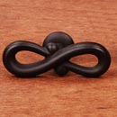 RK International [CK-9317-RB] Solid Brass Cabinet Knob - Butterfly Pretzel - Oil Rubbed Bronze Finish - 2 1/8" L