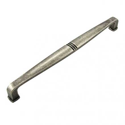 RK International [CP-663-WN] Die Cast Zinc Cabinet Pull Handle - Alder Series - Oversized - Weathered Nickel Finish - 8" C/C - 8 1/2" L
