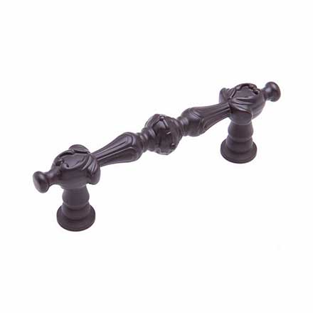 RK International [CP-620-RB] Solid Brass Cabinet Pull Handle - Augustine Series - Standard Size - Oil Rubbed Bronze Finish - 3" C/C - 4 1/4" L