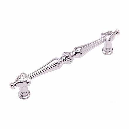 RK International [CP-621-PN] Solid Brass Cabinet Pull Handle - Augustine Series - Oversized - Polished Nickel Finish - 5" C/C - 6 1/4" L