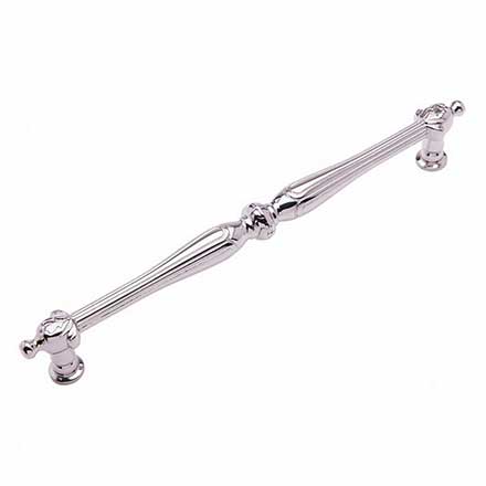 RK International [CP-622-PN] Solid Brass Cabinet Pull Handle - Augustine Series - Oversized - Polished Nickel Finish - 8" C/C - 9 1/4" L