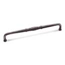 RK International [CP-806-DN] Solid Brass Cabinet Pull Handle - Barrel Middle - Oversized - Distressed Nickel Finish - 8" C/C - 8 7/16" L