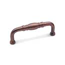 RK International [CP-807-DC] Solid Brass Cabinet Pull Handle - Barrel Middle - Standard Size - Distressed Copper Finish - 3&quot; C/C - 3 3/8&quot; L