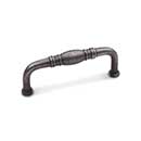 RK International [CP-807-DN] Solid Brass Cabinet Pull Handle - Barrel Middle - Standard Size - Distressed Nickel Finish - 3&quot; C/C - 3 3/8&quot; L