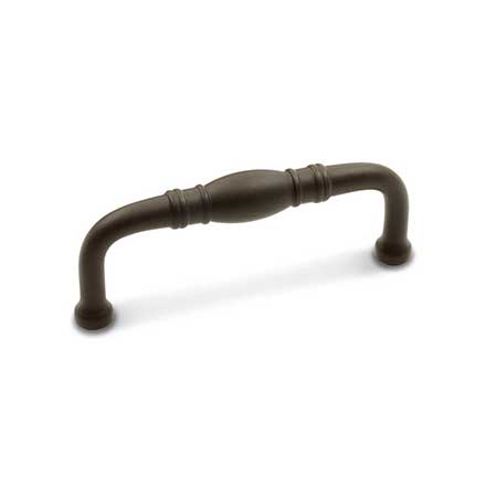 RK International [CP-807-RB] Solid Brass Cabinet Pull Handle - Barrel Middle - Standard Size - Oil Rubbed Bronze Finish - 3&quot; C/C - 3 3/8&quot; L