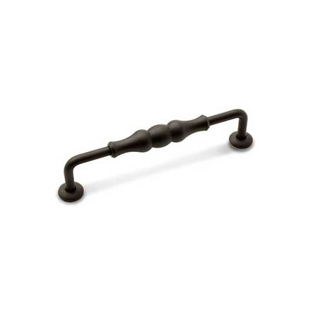 RK International [CP-3701-RB] Solid Brass Cabinet Pull Handle - Beaded Middle - Oversized - Oil Rubbed Bronze Finish - 5" C/C - 5 11/16" L