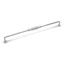 RK International [CP-3703-P] Solid Brass Cabinet Pull Handle - Beaded Middle - Oversized - Pewter Finish - 12 1/2&quot; L