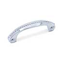 RK International [CP-2617-C] Solid Brass Cabinet Pull Handle - Beaded Bow - Standard Size - Chrome Finish - 3" C/C - 3 1/2" L