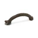 RK International [CP-401-RB] Solid Brass Cabinet Pull Handle - Branch - Standard Size - Oil Rubbed Bronze Finish - 3" C/C - 4" L