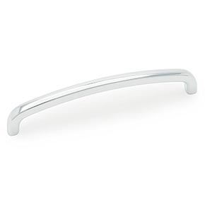 RK International [CP-553-PC] Die Cast Zinc Cabinet Pull Handle - Curved Pull - Oversized - Polished Chrome Finish - 120mm C/C - 5 3/8" L