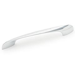 RK International [CP-557-PC] Die Cast Zinc Cabinet Pull Handle - Modern Curve Pull - Oversized - Polished Chrome Finish - 128mm C/C - 6 3/32&quot; L