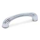 RK International [CP-92-C] Solid Brass Cabinet Pull Handle - Contoured Lines Bow - Standard Size - Polished Chrome Finish - 3" C/C - 3 9/16" L