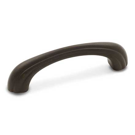 RK International [CP-92-RB] Solid Brass Cabinet Pull Handle - Contoured Lines Bow - Standard Size - Oil Rubbed Bronze Finish - 3" C/C - 3 9/16" L