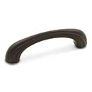 RK International [CP-92-RB] Solid Brass Cabinet Pull Handle - Contoured Lines Bow - Standard Size - Oil Rubbed Bronze Finish - 3" C/C - 3 9/16" L