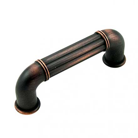 RK International [CP-640-VB] Die Cast Zinc Cabinet Pull Handle - Corcoran Series - Standard Size - Valencia Bronze Finish - 3" C/C - 3 11/16" L