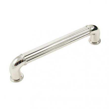 RK International [CP-641-PN] Die Cast Zinc Cabinet Pull Handle - Corcoran Series - Oversized - Polished Nickel Finish - 5" C/C - 5 11/16" L