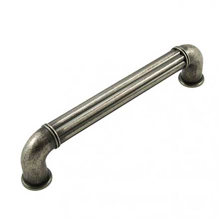 RK International [CP-641-WN] Die Cast Zinc Cabinet Pull Handle - Corcoran Series - Oversized - Weathered Nickel Finish - 5" C/C - 5 11/16" L