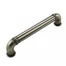 RK International [CP-641-WN] Die Cast Zinc Cabinet Pull Handle - Corcoran Series - Oversized - Weathered Nickel Finish - 5" C/C - 5 11/16" L