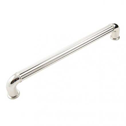 RK International [CP-642-PN] Die Cast Zinc Cabinet Pull Handle - Corcoran Series - Oversized - Polished Nickel Finish - 8&quot; C/C - 8 11/16&quot; L