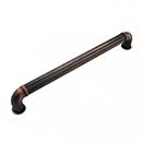 RK International [CP-642-VB] Die Cast Zinc Cabinet Pull Handle - Corcoran Series - Oversized - Valencia Bronze Finish - 8" C/C - 8 11/16" L