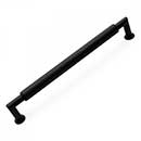 RK International [CP-879-BL] Solid Brass Cabinet Pull Handle - Cylinder Middle - Oversized - Flat Black Finish - 10&quot; C/C - 10 5/8&quot; L
