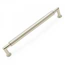 RK International [CP-879-PN] Solid Brass Cabinet Pull Handle - Cylinder Middle - Oversized - Polished Nickel Finish - 10&quot; C/C - 10 5/8&quot; L
