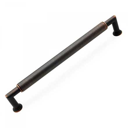 RK International [CP-879-VB] Solid Brass Cabinet Pull Handle - Cylinder Middle - Oversized - Valencia Bronze Finish - 10&quot; C/C - 10 5/8&quot; L