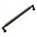 RK International [CP-879-VB] Solid Brass Cabinet Pull Handle - Cylinder Middle - Oversized - Valencia Bronze Finish - 10&quot; C/C - 10 5/8&quot; L