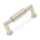 RK International [CP-880-PN] Solid Brass Cabinet Pull Handle - Cylinder Middle - Standard Size - Polished Nickel Finish - 3&quot; C/C - 3 19/32&quot; L