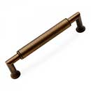 RK International [CP-881-AE] Solid Brass Cabinet Pull Handle - Cylinder Middle - Oversized - Antique English Finish - 5&quot; C/C - 5 19/32&quot; L