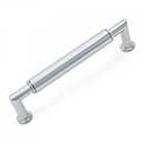 RK International [CP-881-PC] Solid Brass Cabinet Pull Handle - Cylinder Middle - Oversized - Polished Chrome Finish - 5" C/C - 5 19/32" L