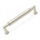 RK International [CP-881-PN] Solid Brass Cabinet Pull Handle - Cylinder Middle - Oversized - Polished Nickel Finish - 5&quot; C/C - 5 19/32&quot; L
